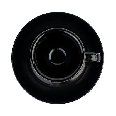 RISE BASE чашка 70 мл. черная