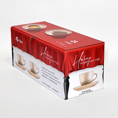 Набор 2 кофейные пары RISE 70 мл розовые