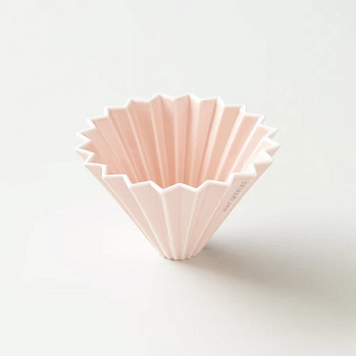 Воронка керамическая ORIGAMI размер М, цвет розовый