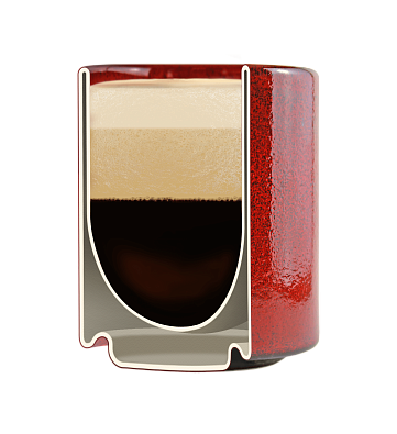 Чашка RISE SUN, red 350мл