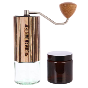 Ручная кофемолка Comandante C40 Nitro Blade Zebra