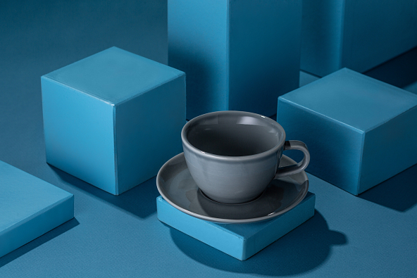 RISE BASE чашка 320 мл. серая