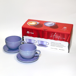 Набор 2 кофейные пары RISE 210 мл васильковые