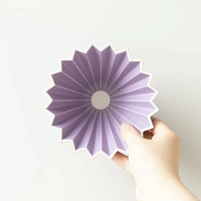 Воронка керамическая ORIGAMI размер М, цвет фиолетовый