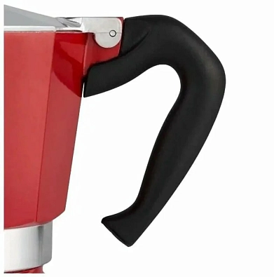Гейзерная кофеварка Bialetti Moka Express на 6 чашек, красная