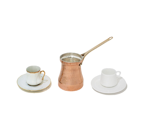 Турка SOY медная с серебряным покрытием C4G 440 мл