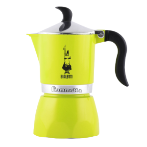 Гейзерна кофеварка Bialetti Fiammetta, на 3 порции, лайм флуоресцентная