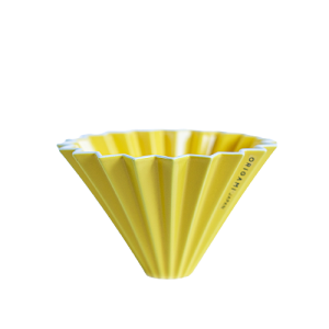 Воронка керамическая ORIGAMI размер М, цвет желтый