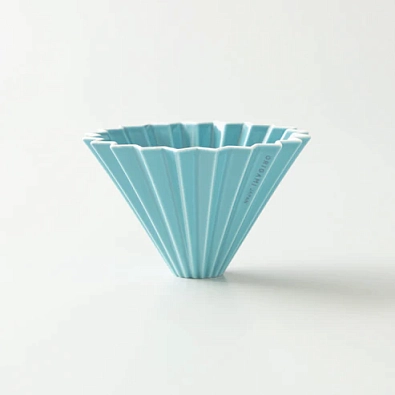 Воронка керамическая ORIGAMI размер М, цвет бирюзовый