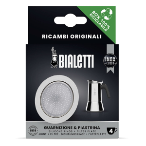 Bialetti 1 упл+1 фильтр для сталь к/варки 4 порц силик