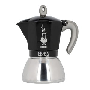 Гейзерная кофеварка Bialetti Moka Induction на 6 чашек, черная