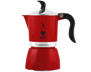 Гейзерная кофеварка Bialetti FIAMMETTA, 3 чашки, красная