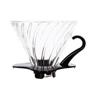 Воронка HARIO 02 V60 VDG-02B-EX-16, стеклянная, чёрная