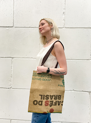 Шоппер из кофейных мешков