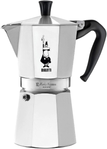 Гейзерная кофеварка Bialetti Moka Express, 18 чашек, металлик