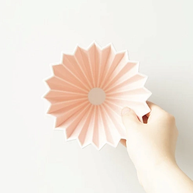 Воронка керамическая ORIGAMI размер М, цвет розовый