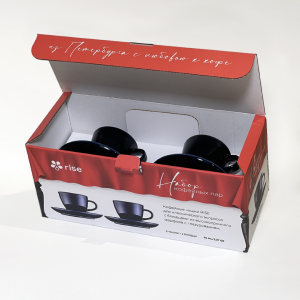 Набор 2 кофейные пары RISE 70 мл кобальтово-синие