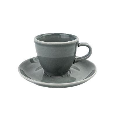 RISE кофейный набор 70 мл (на 6 персон), серый