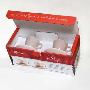 Набор 2 кофейные пары RISE 70 мл розовые