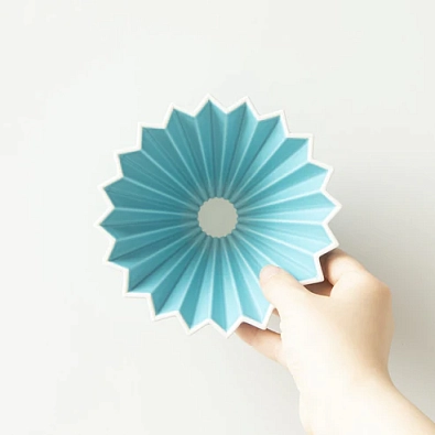 Воронка керамическая ORIGAMI размер М, цвет бирюзовый