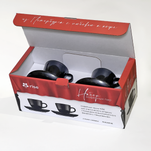 Набор 2 кофейные пары RISE 70 мл черные