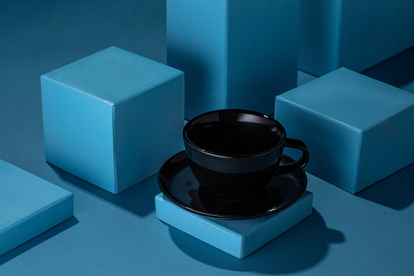 RISE BASE чашка 320 мл. черная