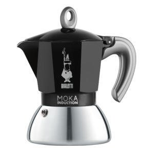 Гейзерная кофеварка Bialetti Moka Induction на 2 чашки, черная