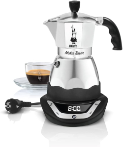 Гейзерная кофеварка Bialetti Moka Timer, 3 чашки