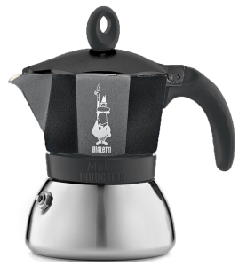 Гейзерная кофеварка Bialetti Moka Induction, 4 чашки, черный