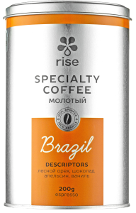 Rise Brazil Cerrado GTFC кофе в банке, 200 гр
